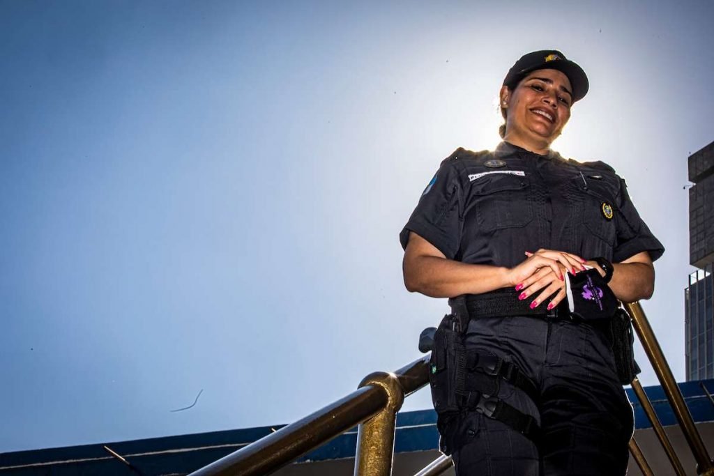 Cláudia Moraes, tenente-coronel da PM do Rio e comandante da Patrulha Maria da Penha