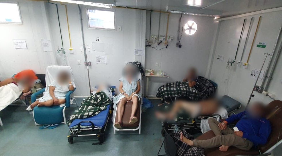 Pacientes em leitos de UPA