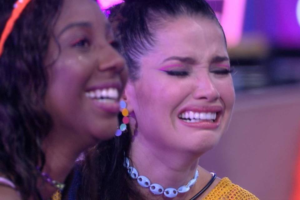 Juliette chorando no BBB21