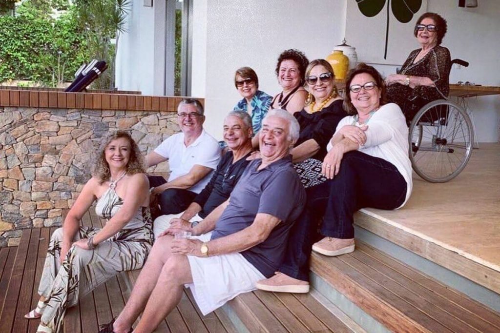 João Cabral, ex-diretor do Correio Braziliense, e família