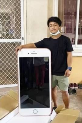 Jovem compra iPhone e recebe mesa