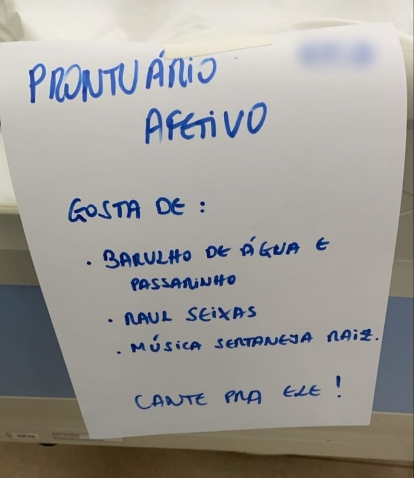 Papel com características de pacientes