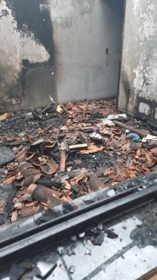 casa incendiada