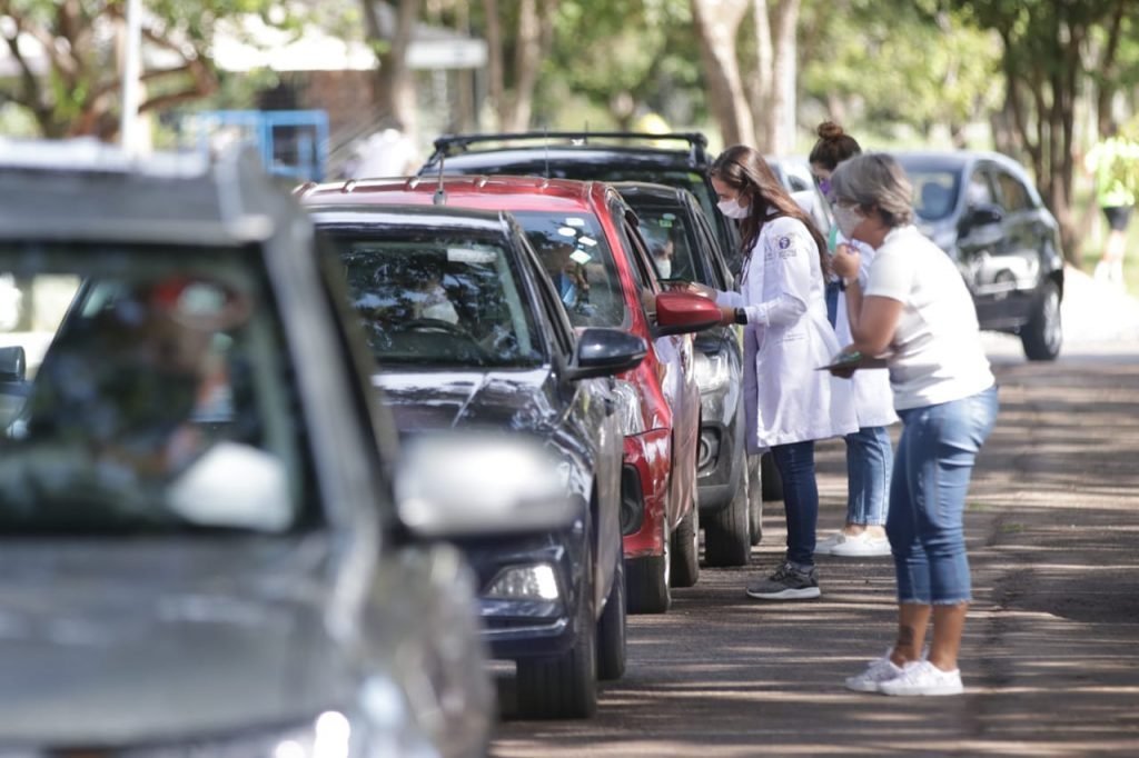 vacinação no parque da cidade
