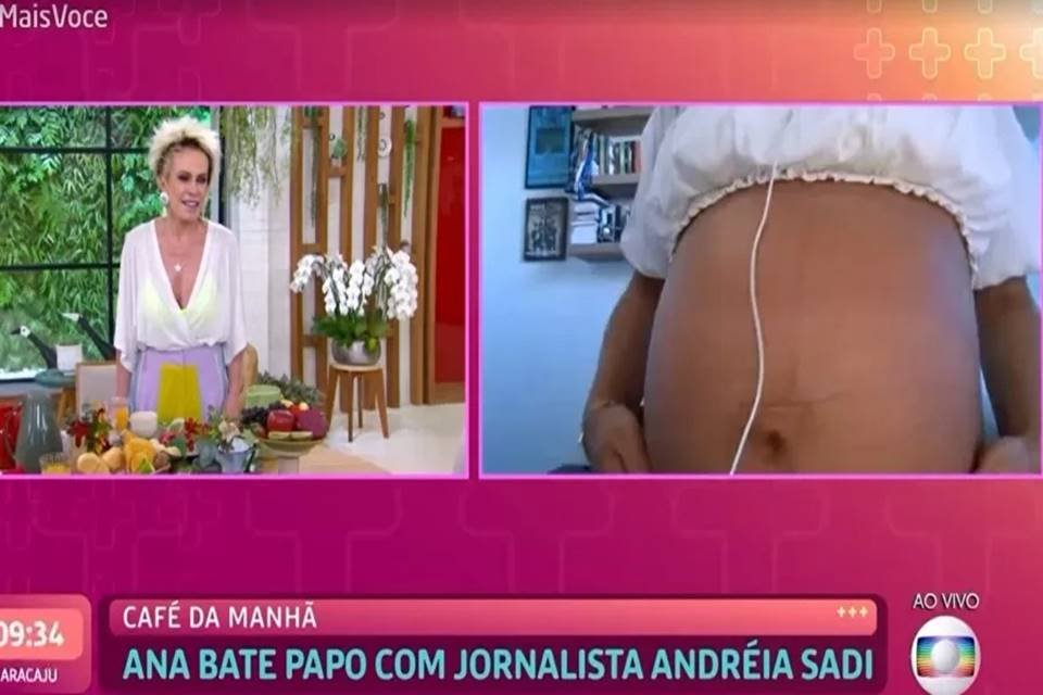 Andréia Sadi mostra barrigão de gêmeos e quer "Fora ...