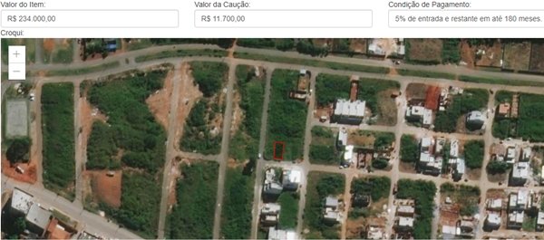 Terreno Licitação 02/2021 Terracap