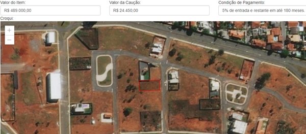 Terreno Licitação 02/2021 Terracap