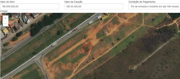 Terreno Licitação 02/2021 Terracap