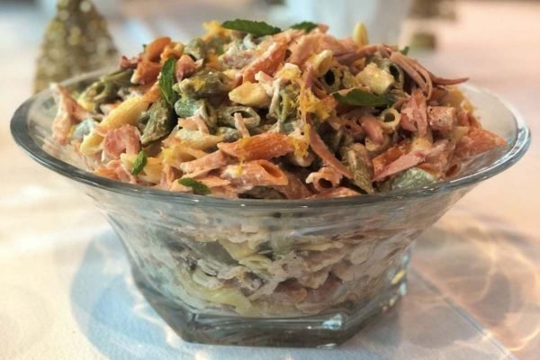 salada de macarrão