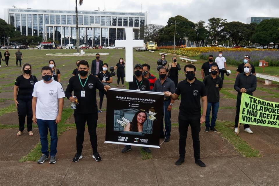 Protesto de conselheiros tutelares