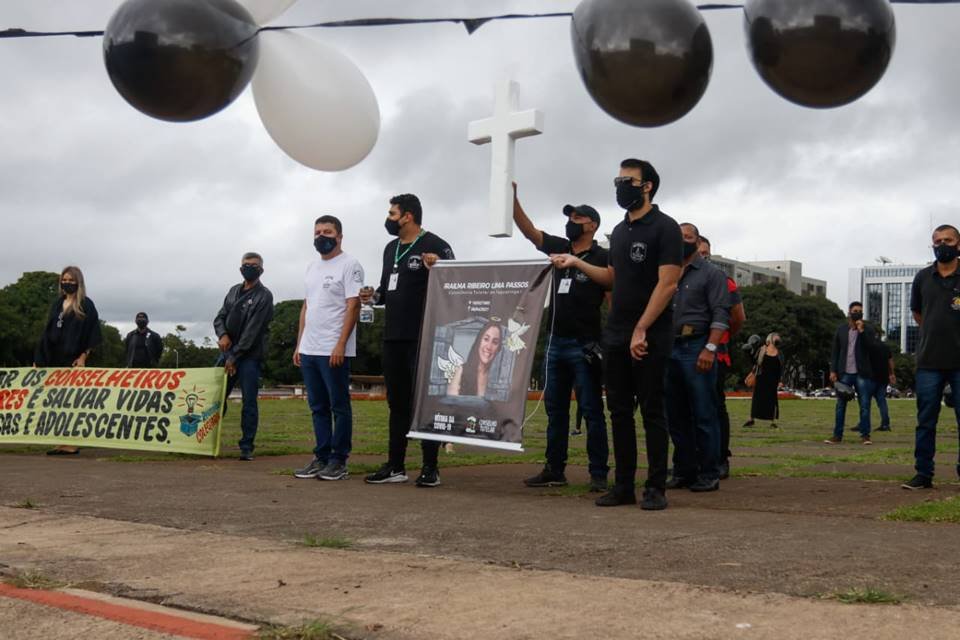 Protesto de conselheiros tutelares