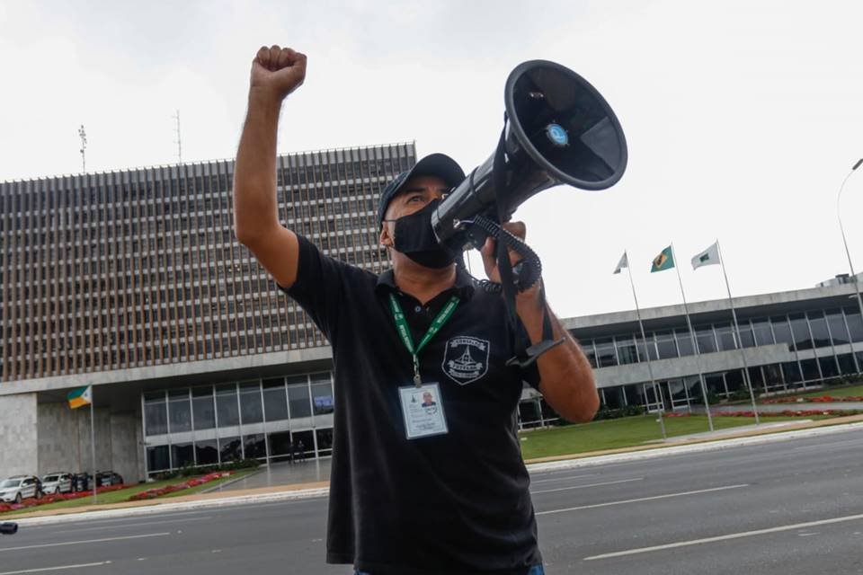 Protesto de conselheiros tutelares