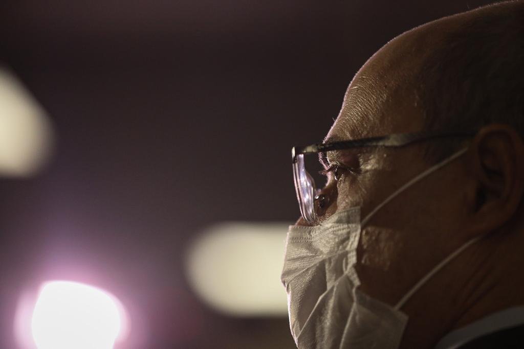 Wilson Witzel, governador do Rio afastado, em julgamento no Tribunal de Justiça