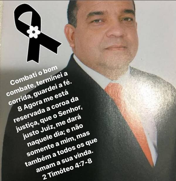 Augusto César de Souza Sobrinho, morreu em decorrência da Covid-19