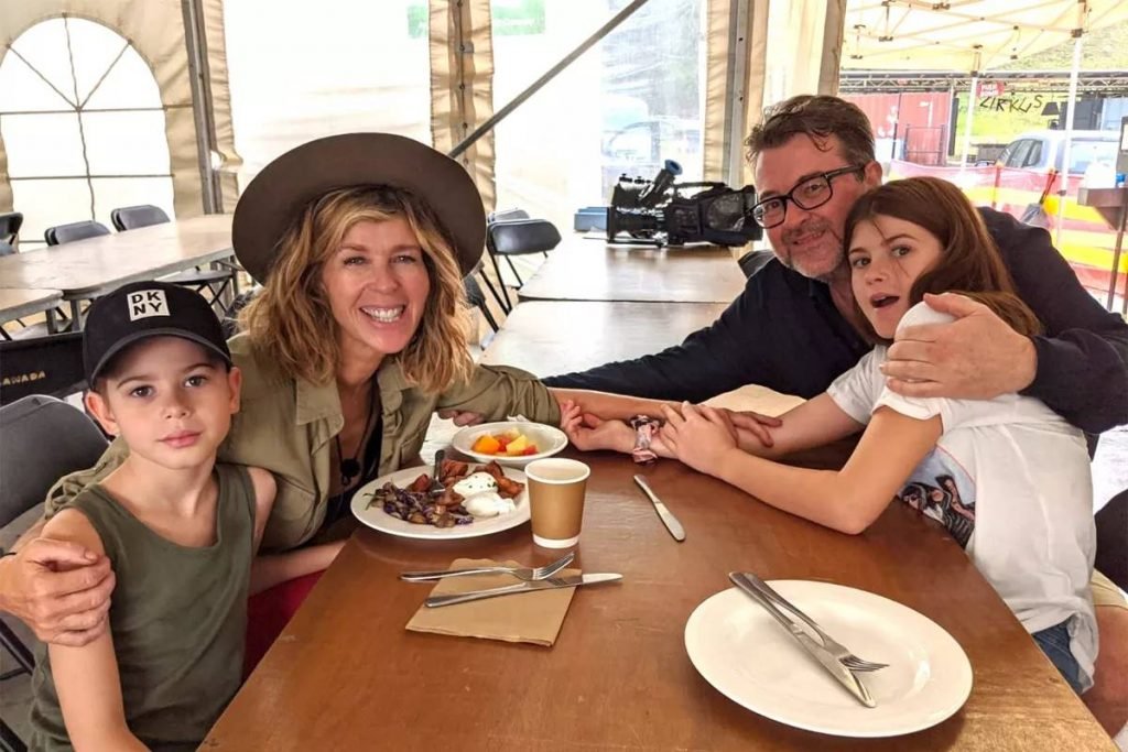 Kate Garraway e Derek Draper e filhos