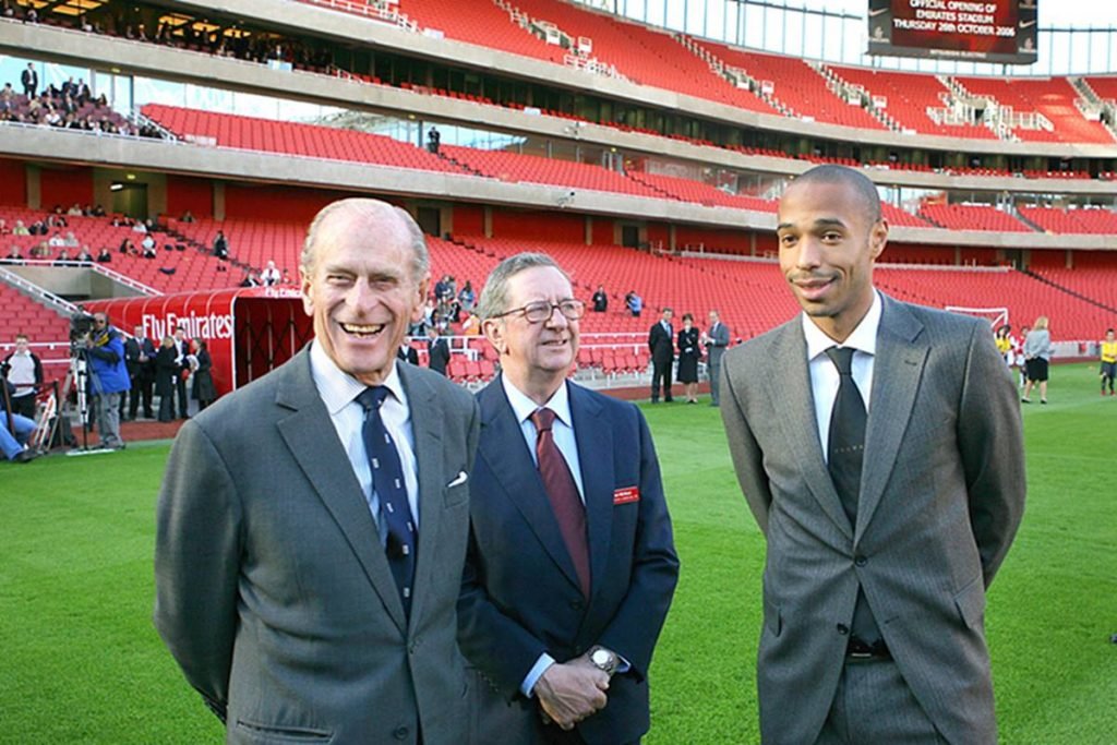 Príncipe Philip e Henry no Arsenal