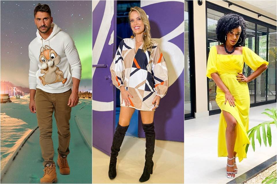 Novos apresentadores TV FAMA - Julio Rocha Alinne Prado e Ligia Mendes