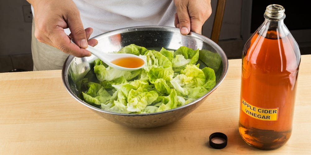 Salada e vinagre