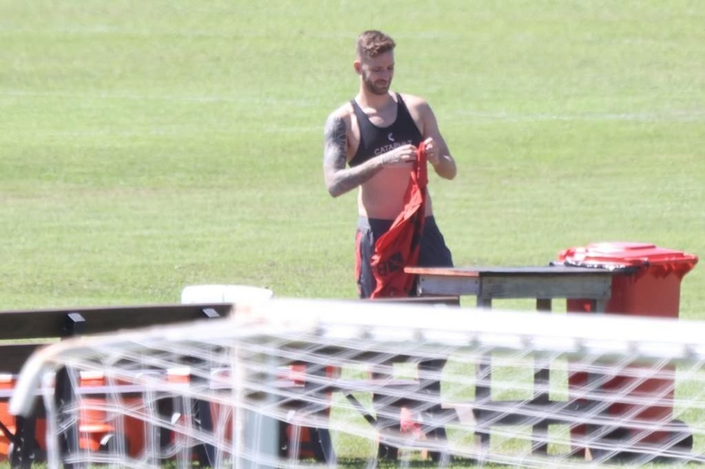 Léo Pereira treino Flamengo
