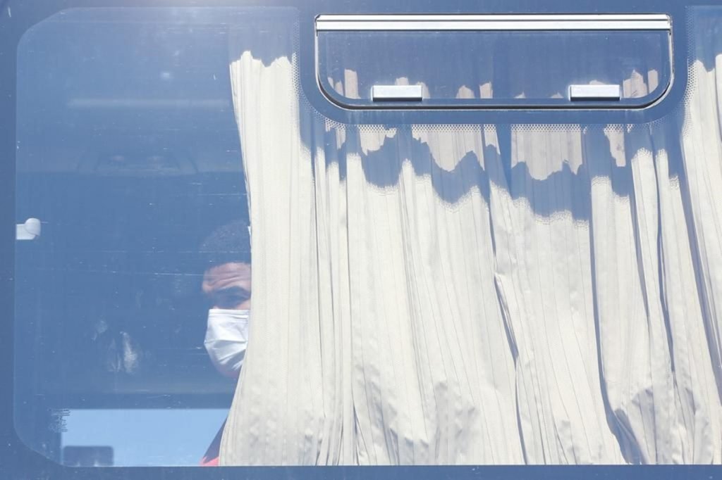 Bruno Viana ônibus Flamengo