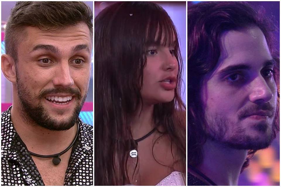 Arthur, Thaís e Fiuk no BBB21