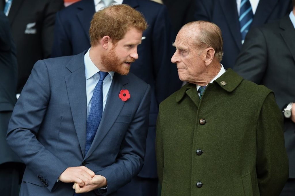 Príncipes Harry e Philip