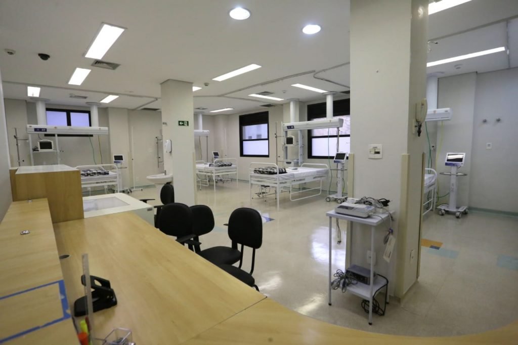 Inauguração do Hospital de Campanha Santa Cecília, São Paulo, em 13 de abril