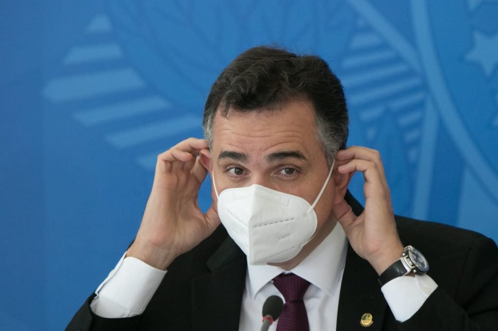 Coletiva de imprensa do comitê de combate a covid no plácio do planalto Rodrigo pacheco senado presidente