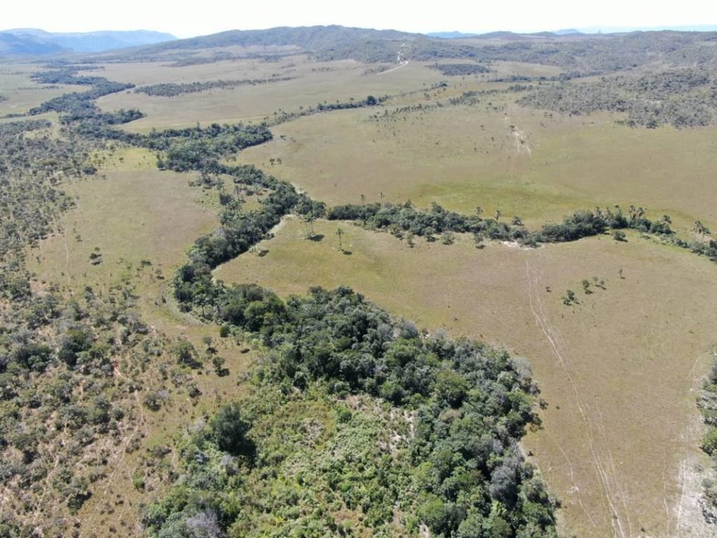 Vista de sítio histórico kalunga em Cavalcante