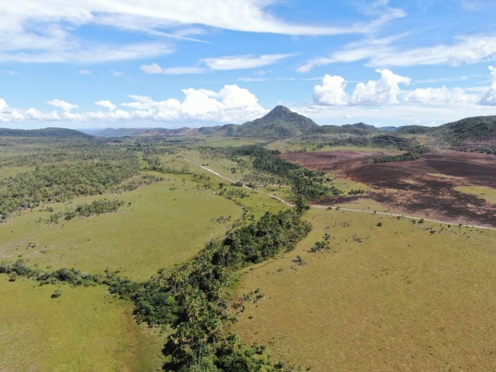 Vista aérea de Fazenda Choco, em Cavalcante (GO)