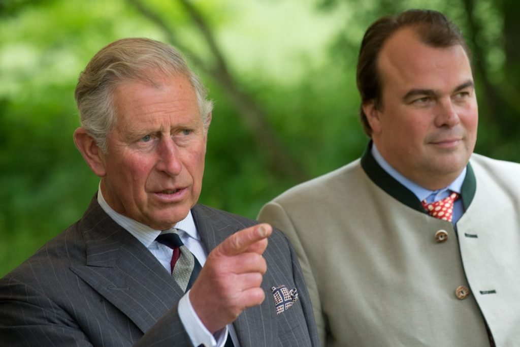 Príncipe Charles com Philipp de Hohenlohe-Langenburg