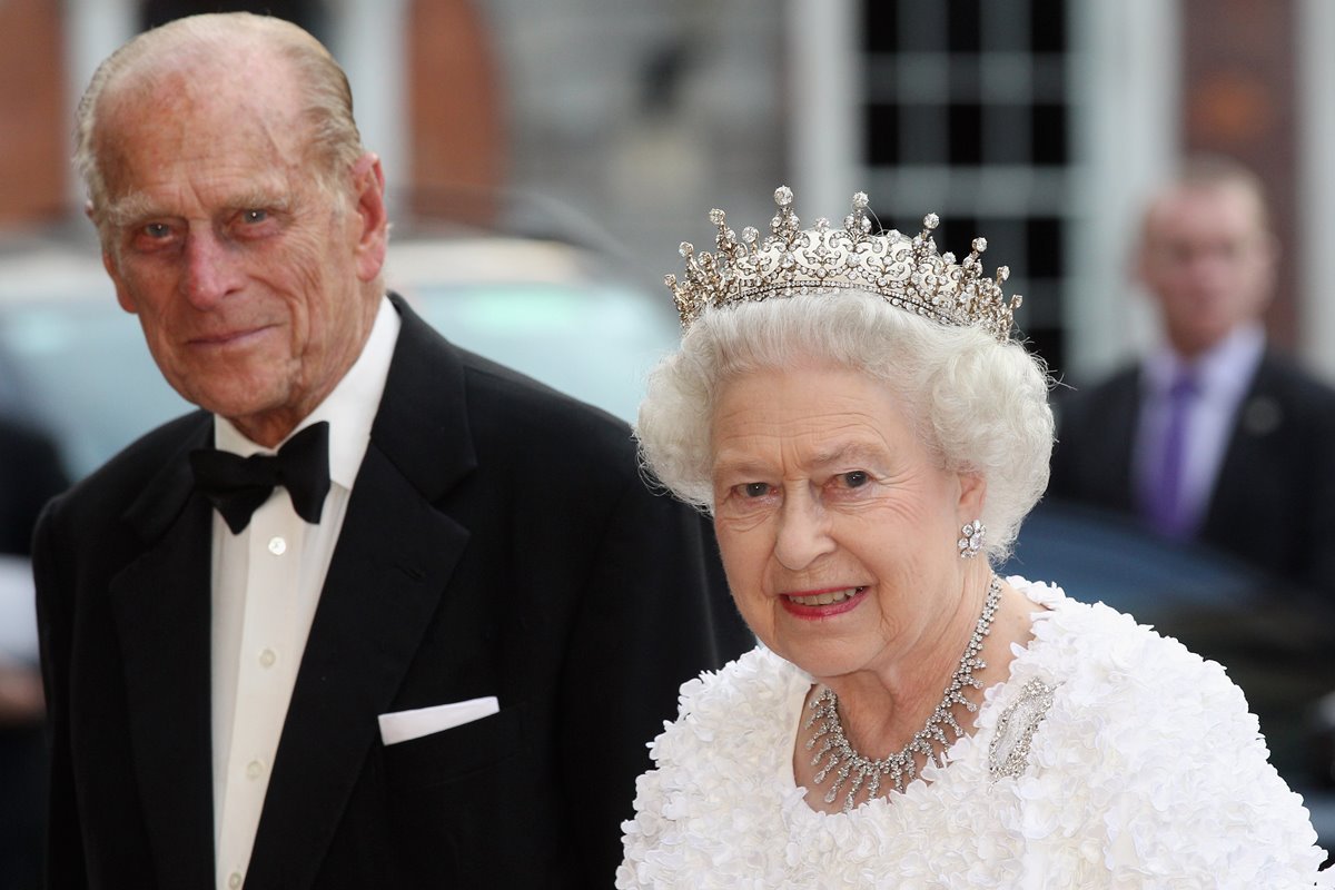 Príncipe Philip e rainha Elizabeth II