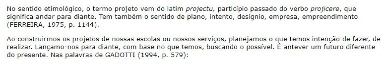 Trecho do artigo