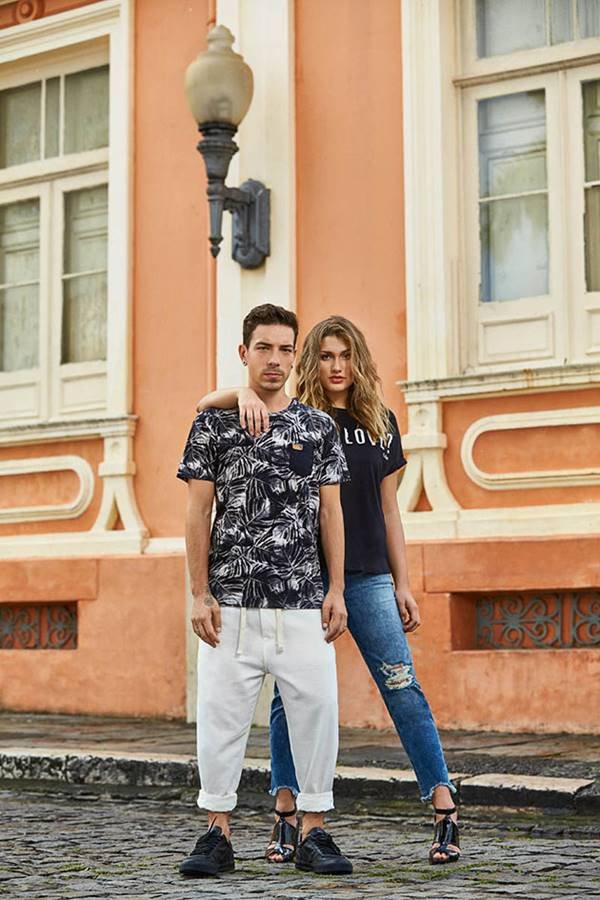 Di Ferrero e Sasha Meneghel para Coca-Cola Jeans