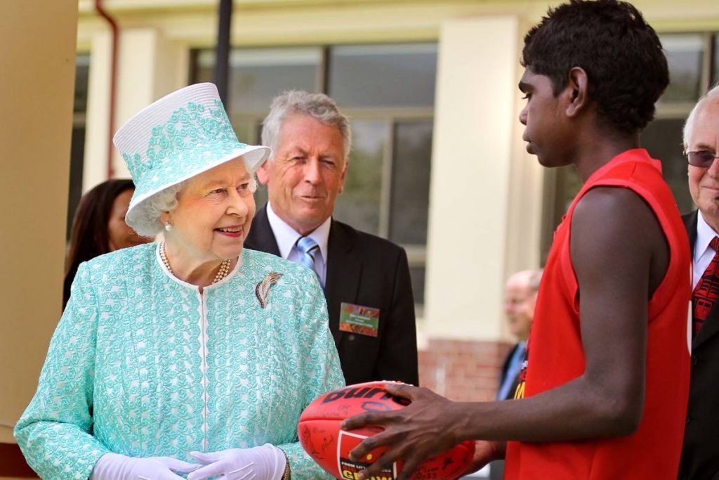 Rainha Elizabeth futebol americano
