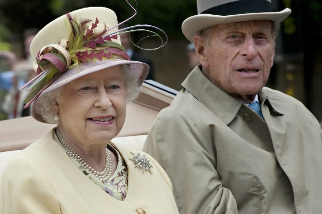 Rainha Elizabeth e príncipe Philip