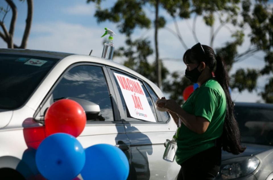 Professores protestando