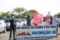 Professores protestam por vacinação