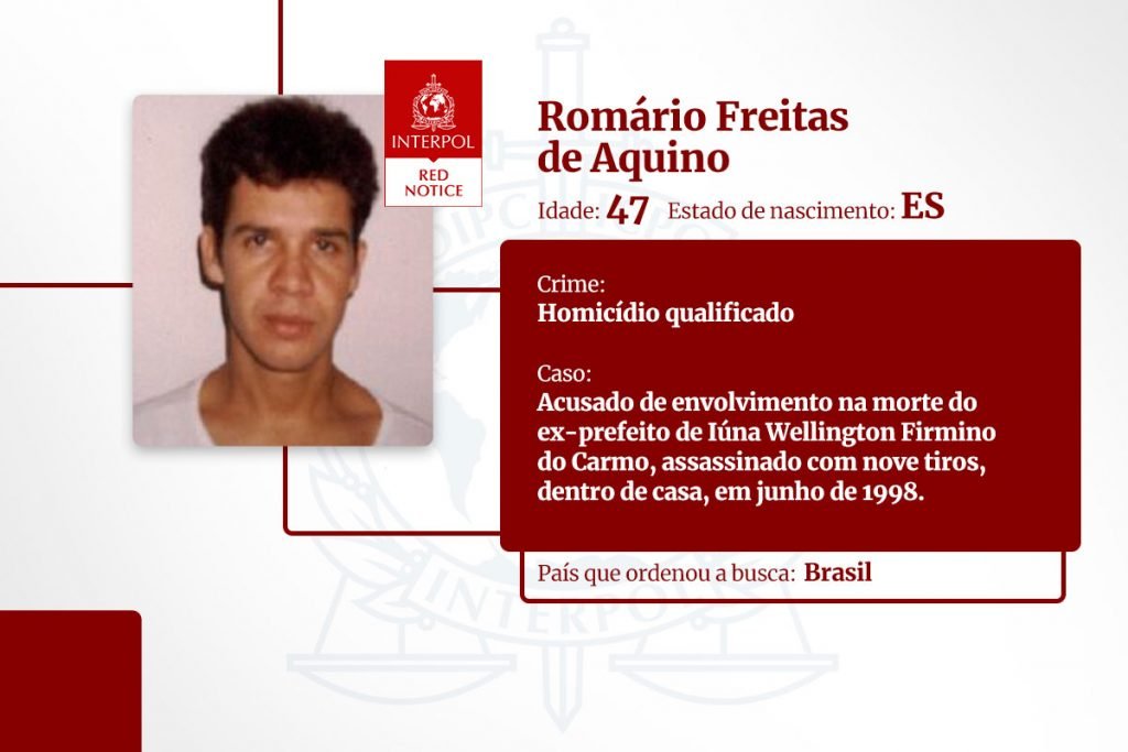 Romário Freitas de Aquino - lista dos brasileiros na Interpol