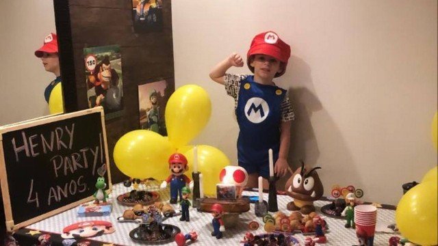 Henry Borel em seu aniversário de 4 anos