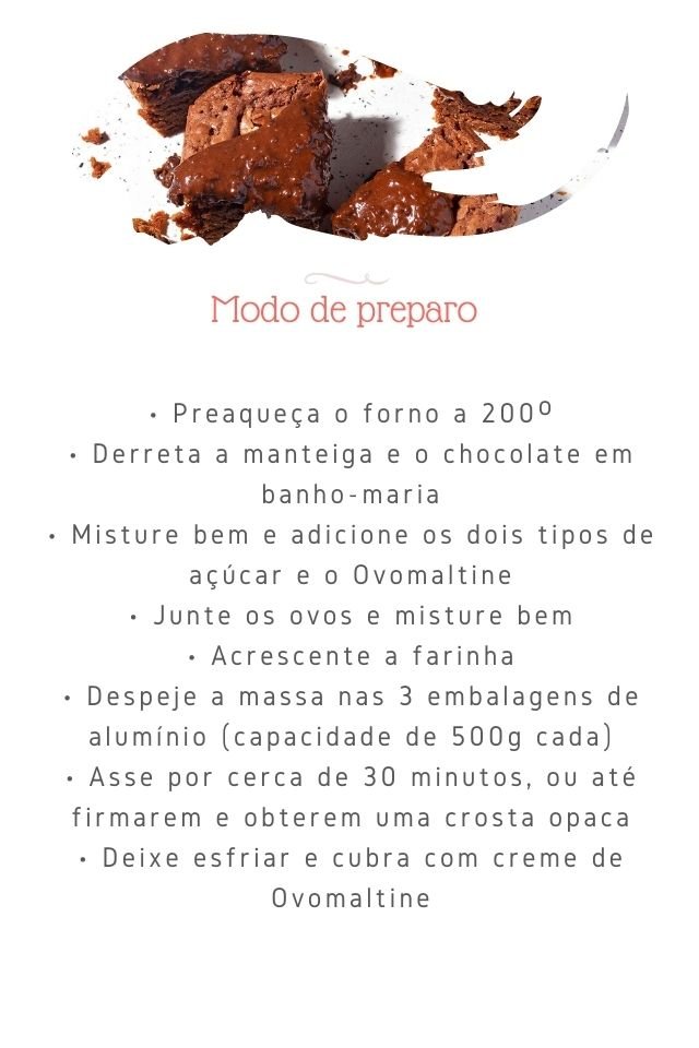 Brownie de Ovomaltine