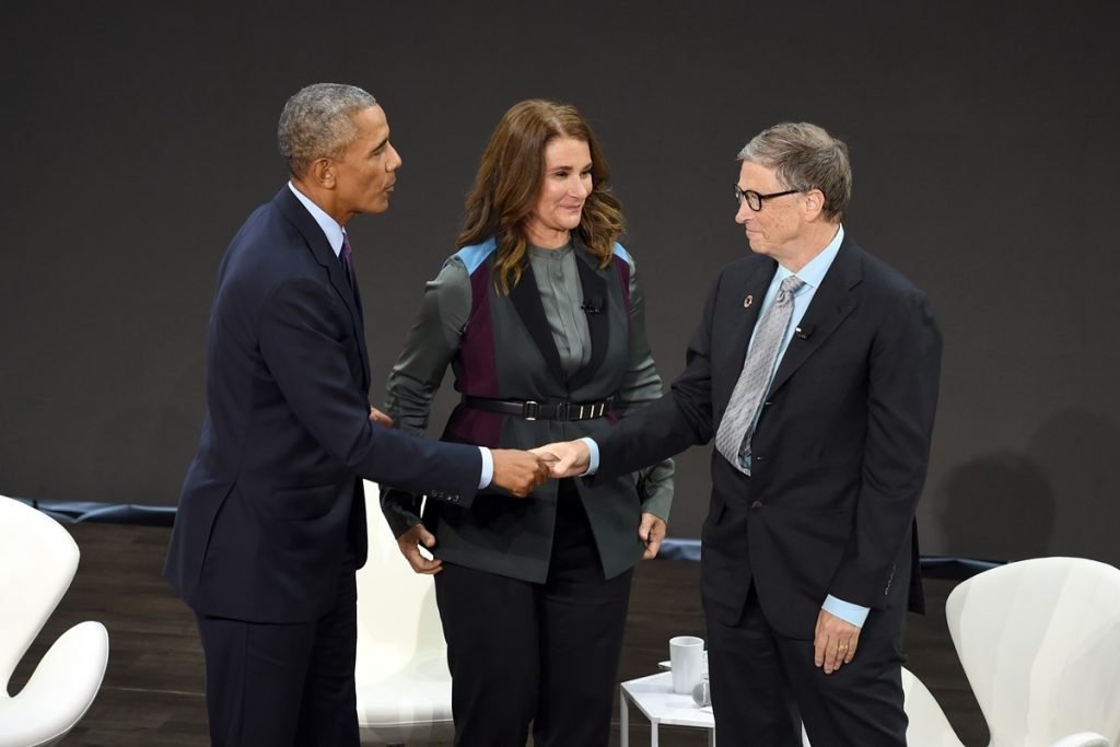 Barack Obama, Melinda e Bill Gates