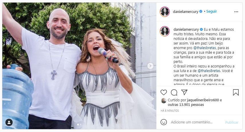 Famosos mensagens para Paulo Gustavo