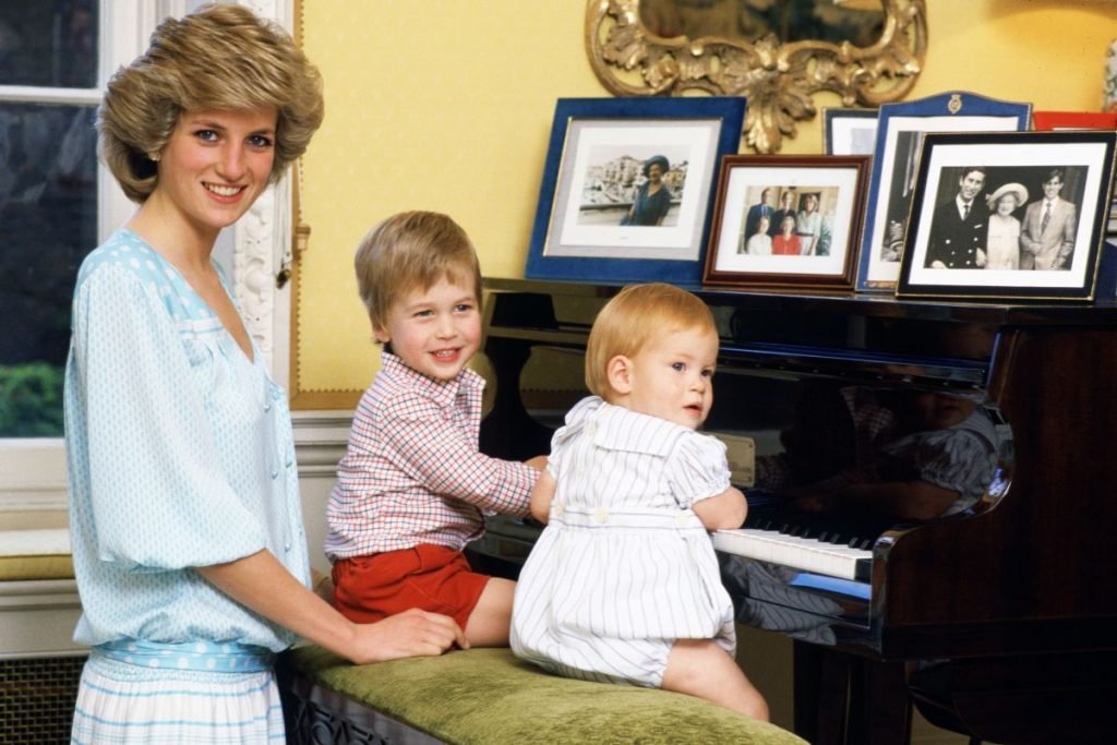 Diana, William e Harry