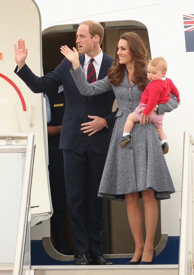 Kate, William e o pequeno George