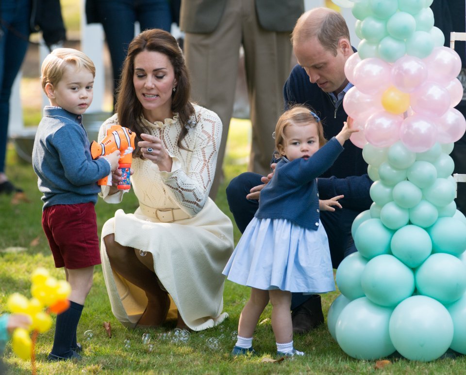 Príncipe William, Kate, George e Charlote