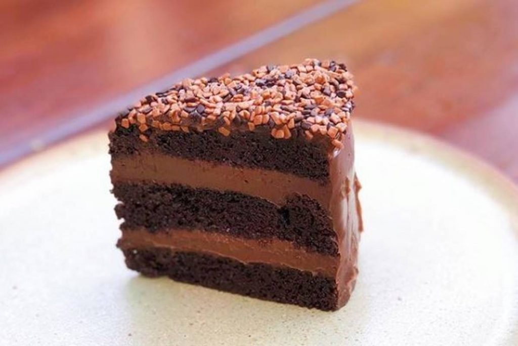 Bolo de cacau e chocolate
