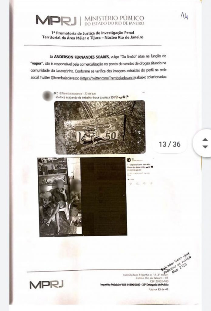 Documentos de operação no Jacarezinho foram apreendidoa com traficantes durante a ação policial