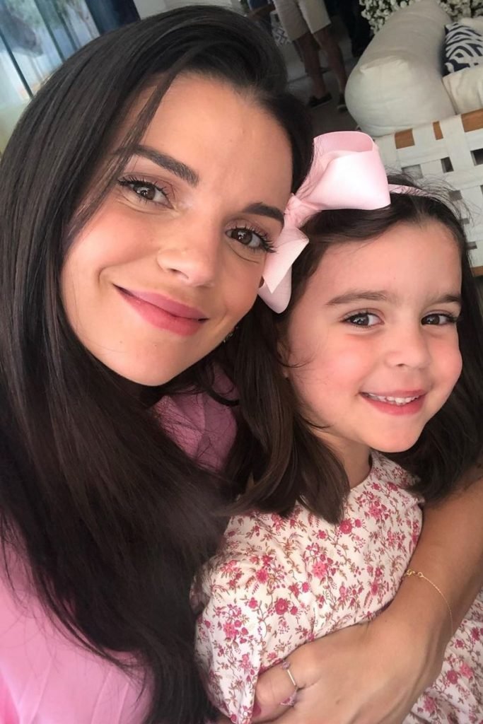 Slaviero com a filha Nina