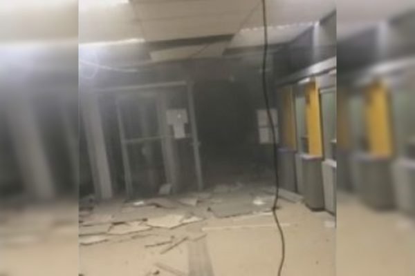 Agência explodida na Bahia